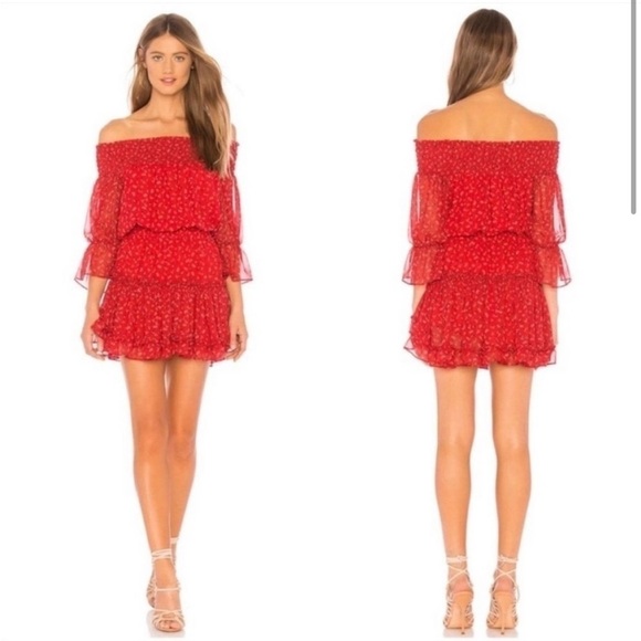 Misa Los Angeles Dresses & Skirts - MISA Los Angeles Darla Floral Off Shoulder Dress ❤️